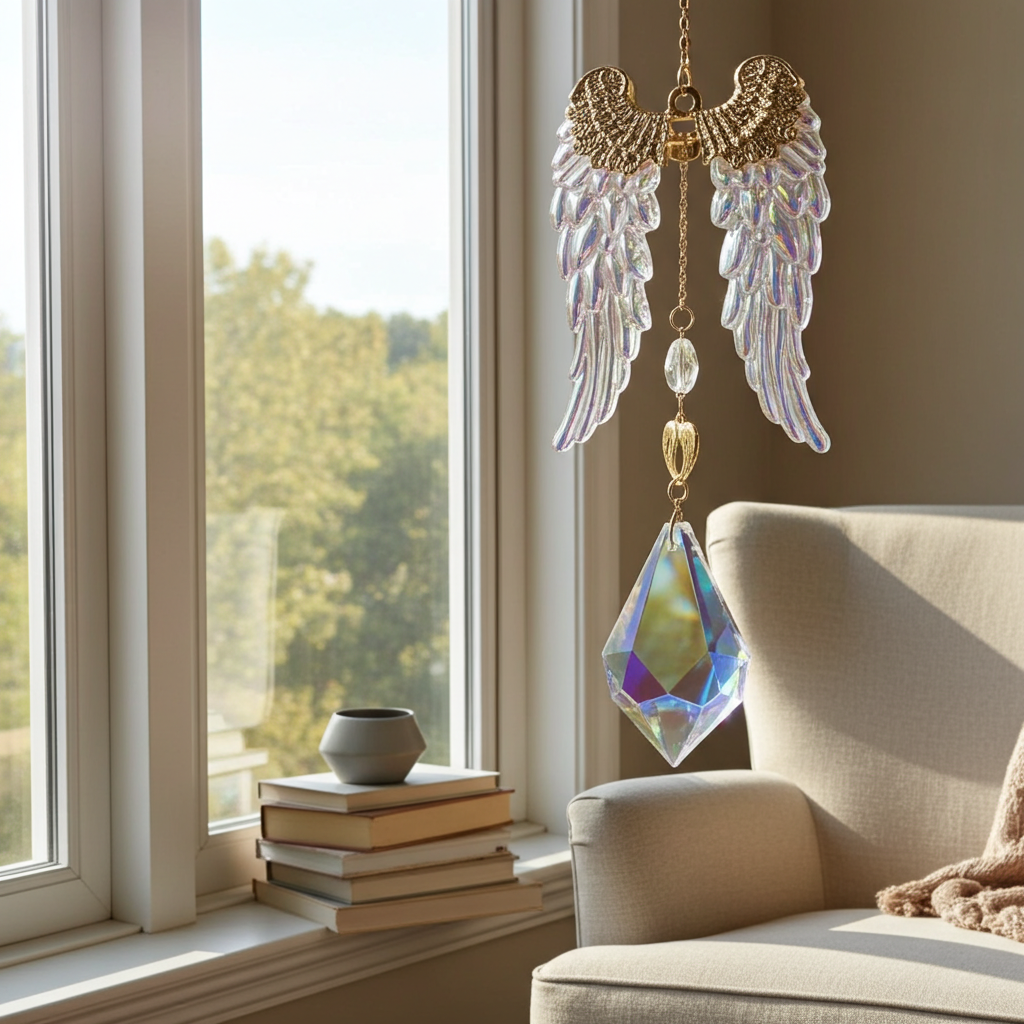 ALAS ANGEL CRISTAL DECO ATRAPASOL