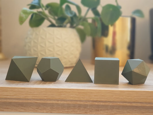 Set Solidos Platónicos 3D