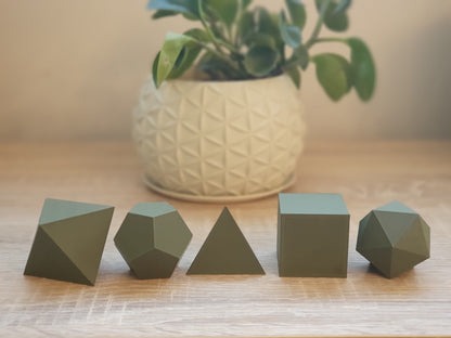 Set Solidos Platónicos 3D