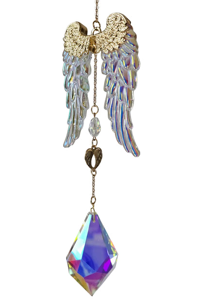 ALAS ANGEL CRISTAL DECO ATRAPASOL